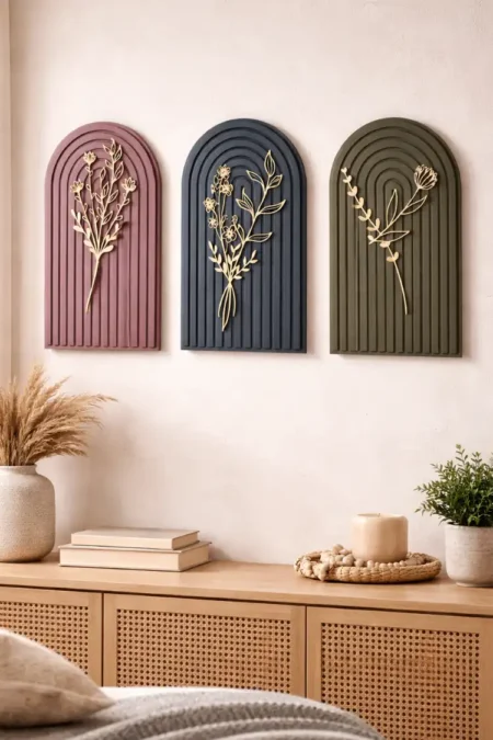 Anayat MDF Leaf Wall Decor -  3 Colors